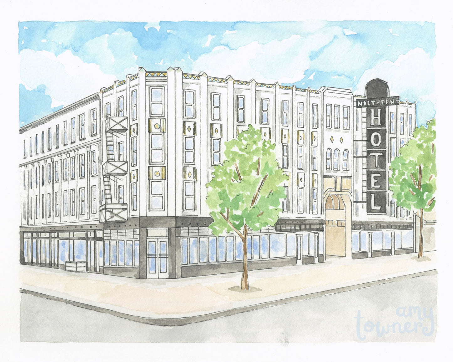 Northern Hotel Print
